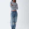 Avslappede, rette jeans