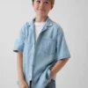 Avslappet denimskjorte for barn