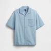 Avslappet denimskjorte for barn