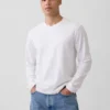 Avslappet Henley-T-skjorte