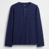 Avslappet Henley-T-skjorte