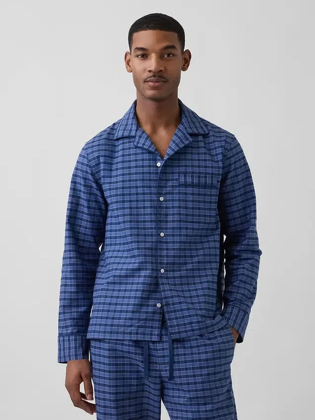 Avslappet pyjamas-skjorte