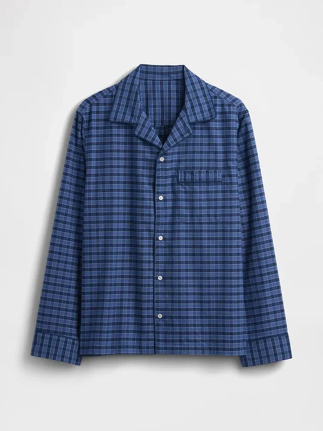 Avslappet pyjamas-skjorte