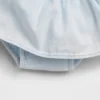 Baby-antrekk i denim med sløyfe