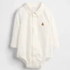 Baby-body i Oxford-stoff