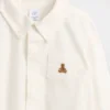 Baby-body i Oxford-stoff