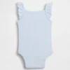 Baby-bodyer i ribbet pointelle-strikk