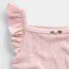 Baby-bodyer i ribbet pointelle-strikk