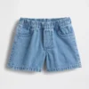 Baby Brannan Bear-denimshorts med lommer og elastisk linning
