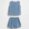 Baby-denim-antrekk med lommer