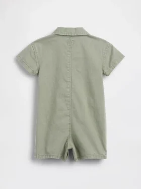 Baby-denim-heldrakt med lommer