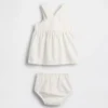 Baby-denim-sett med jordbærskjørt