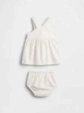 Baby-denim-sett med jordbærskjørt