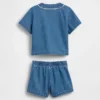 Baby-denim-varsity-antrekk