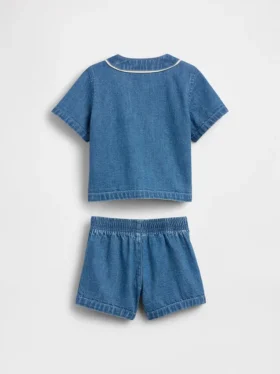 Baby-denim-varsity-antrekk