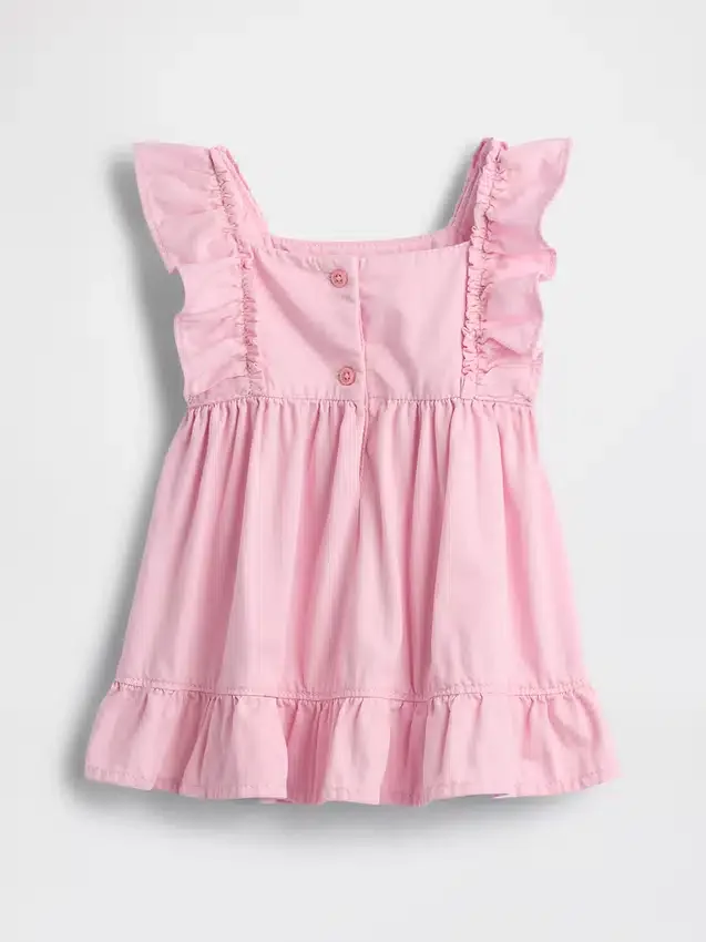 Baby-denimkjole med hjerte