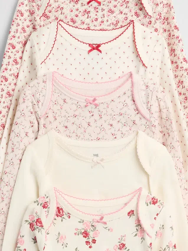 Baby First Favorite body i økologisk bomull (5-pakning)