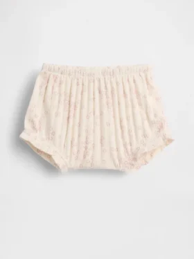 Baby First Favorites Bloomers i pointelle-ribb med blomstermønster