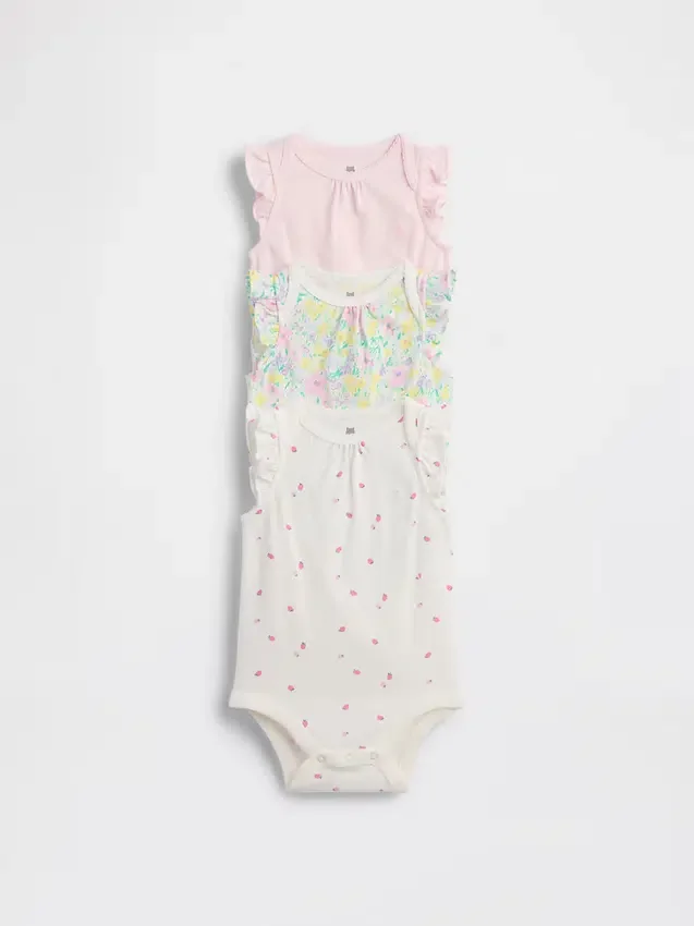 Baby First Favorites body i økologisk bomull (3-pakning)