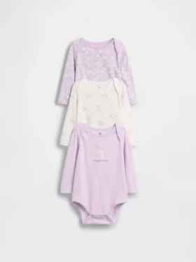 Baby First Favorites body i økologisk bomull (3-pakning)