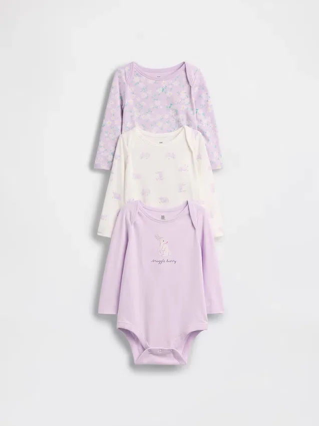 Baby First Favorites body i økologisk bomull (3-pakning)