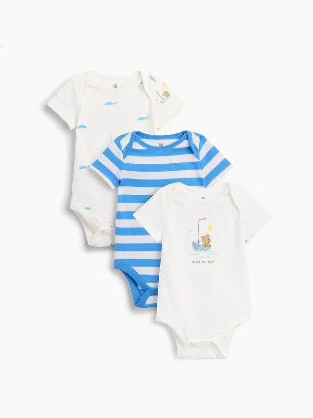 Baby First Favorites body i økologisk bomull (3-pakning)