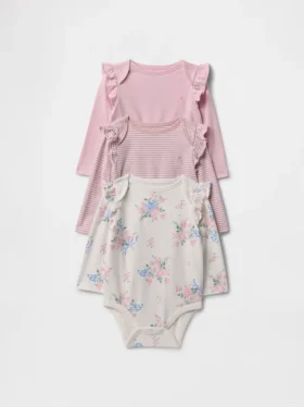 Baby First Favorites body i økologisk bomull (3-pakning)