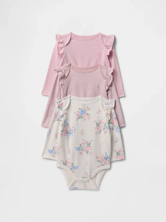 Baby First Favorites body i økologisk bomull (3-pakning)