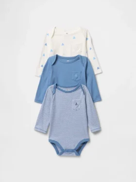 Baby First Favorites body i økologisk bomull (3-pakning)