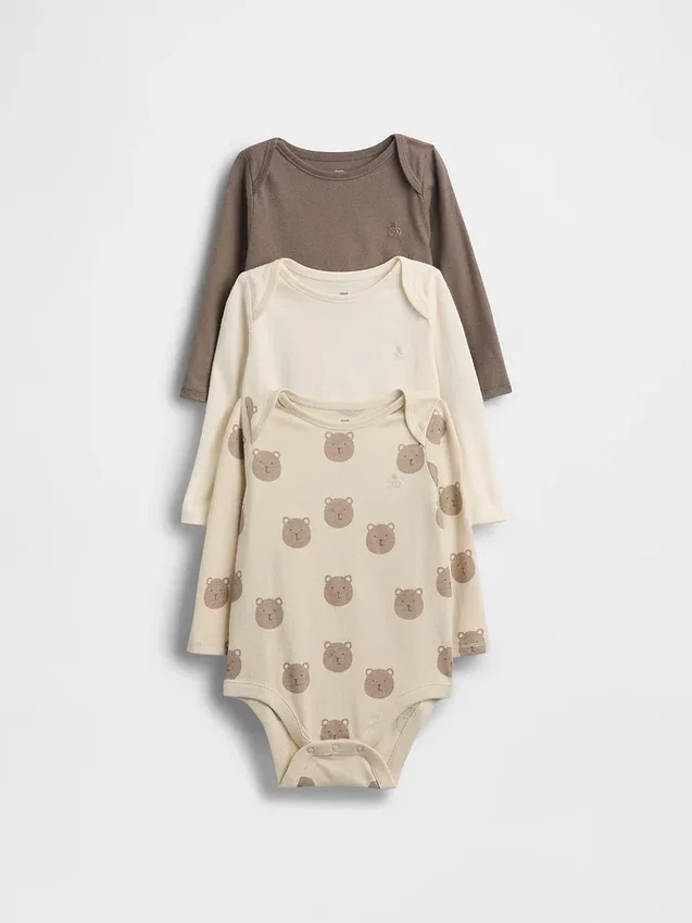 Baby First Favorites body i økologisk bomull (3-pakning)