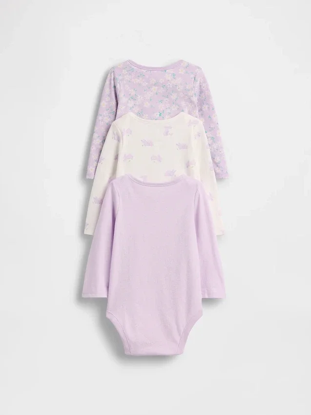 Baby First Favorites body i økologisk bomull (3-pakning)