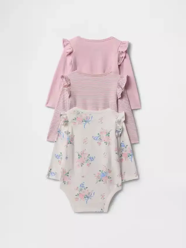Baby First Favorites body i økologisk bomull (3-pakning)