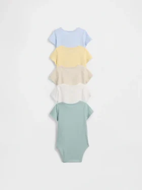 Baby First Favorites body i økologisk bomull (5-pakning)