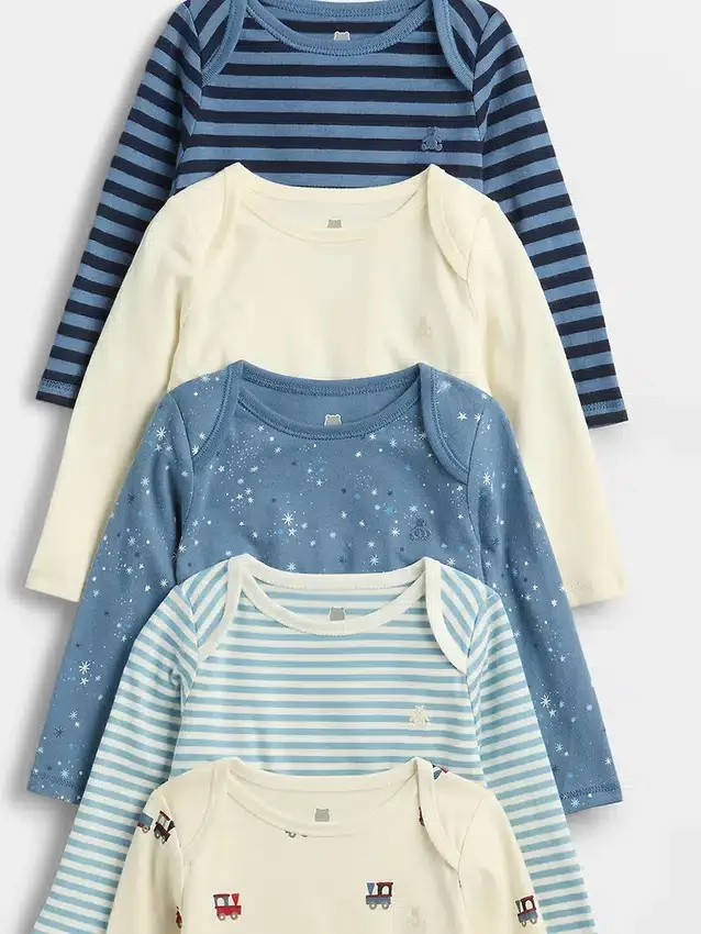 Baby First Favorites body i økologisk bomull (5-pakning)
