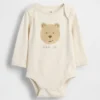 Baby First Favorites body i økologisk bomull med grafisk trykk