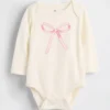 Baby First Favorites body i økologisk bomull med grafisk trykk