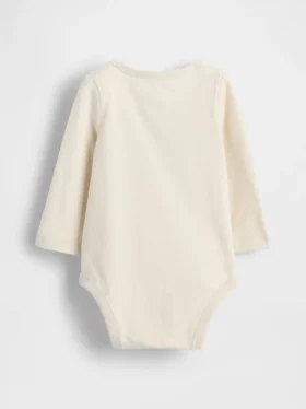Baby First Favorites body i økologisk bomull med grafisk trykk