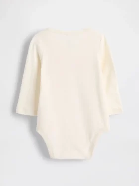 Baby First Favorites body i økologisk bomull med grafisk trykk