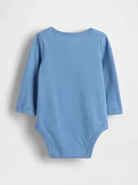 Baby First Favorites body i økologisk bomull med grafisk trykk