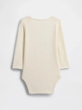 Baby First Favorites body i økologisk bomull med grafisk trykk