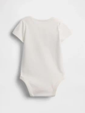Baby First Favorites body i økologisk bomull med grafisk trykk