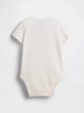 Baby First Favorites body i økologisk bomull med grafisk trykk