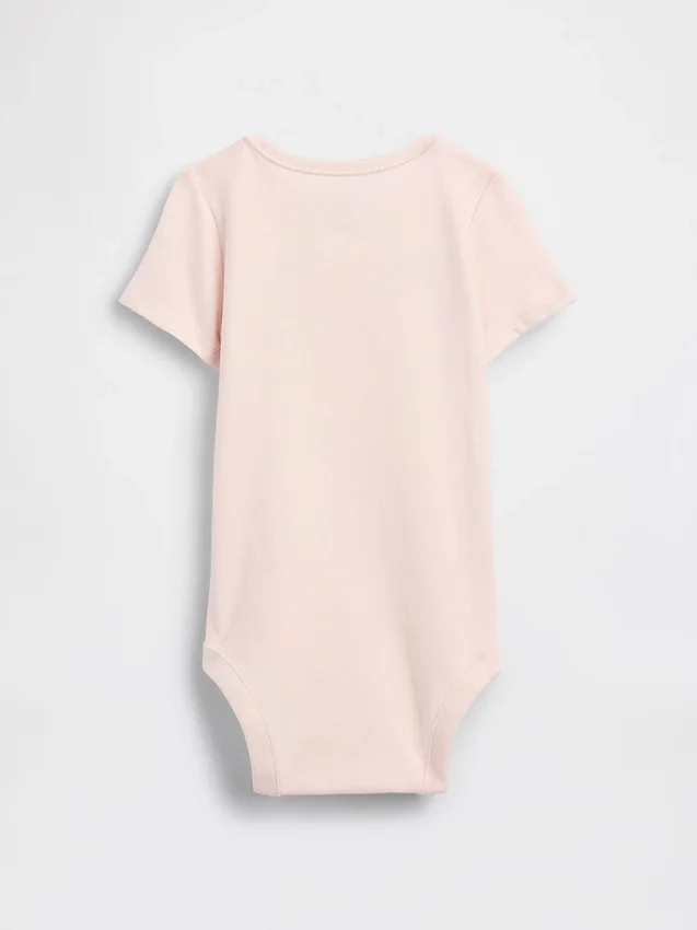 Baby First Favorites body i økologisk bomull med grafisk trykk
