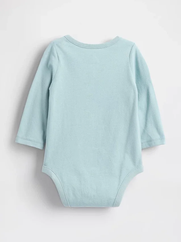 Baby First Favorites body i økologisk bomull med grafisk trykk