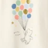 Baby First Favorites body i økologisk bomull med grafisk trykk