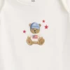 Baby First Favorites body i økologisk bomull med grafisk trykk