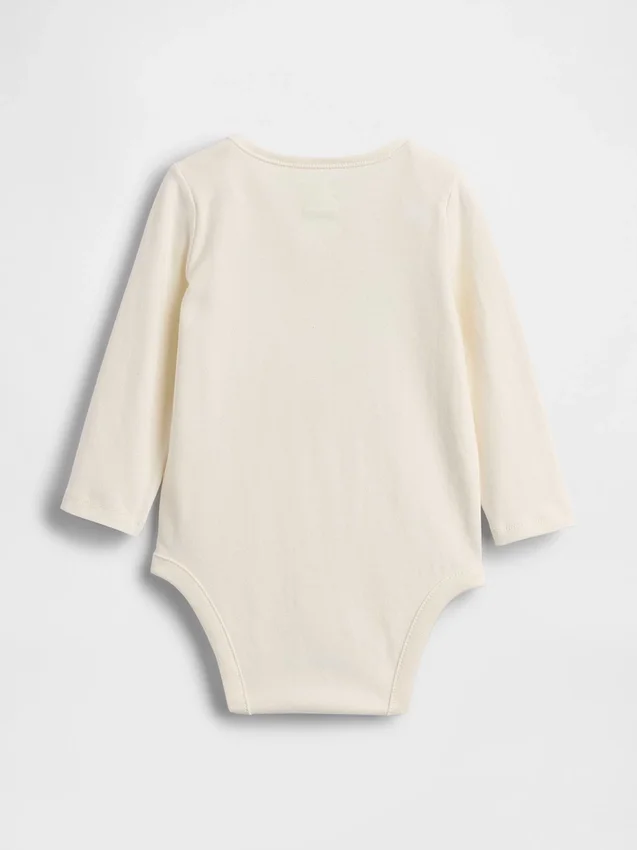 Baby First Favorites body i økologisk bomull med NYC-logo på lommen