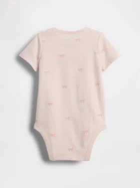 Baby First Favorites body i økologisk bomull med sløyfe