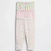 Baby First Favorites bukser i økologisk bomull med elastisk linning (multipakke)