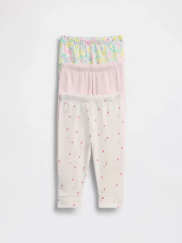 Baby First Favorites bukser i økologisk bomull med elastisk linning (multipakke)